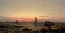 Martin Johnson Heade: Sailing off the Coast, (1869)