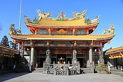 Seitenkyu, a Taoist temple in Sakado, Saitama. Sakado Xientengong Honden 1.JPG