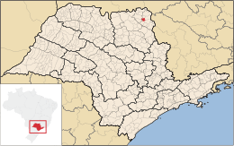 Ribeirão Corrente – Mappa