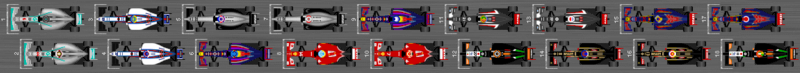 Schéma de la grille de départ du Grand Prix automobile du Brésil 2014