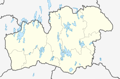 Location map Sweden Kronoberg