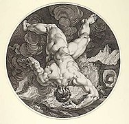 Engraving by Hendrik Goltzius and C. Cornelius (1588)