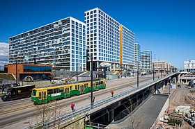 Le centre commercial Tripla et le pont de Pasila.