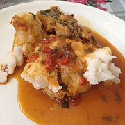 Ugali et curry de poisson