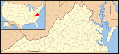 Location map USA Virginia