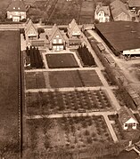 Werkssiedlung mit Gartenanlage 1956