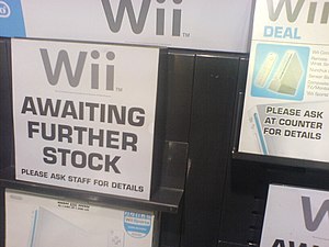 The Wii often sold out during its lifespan, especially early on.