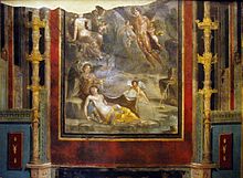 The Wedding of Zephyrus and Chloris (54-68 AD, Pompeian Fourth Style) within painted architectural panels from the Casa del Naviglio Zeffiro-e-clori---pompeii.jpg