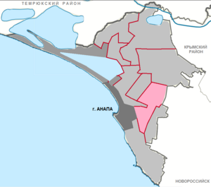 Анапский сельский округ на карте