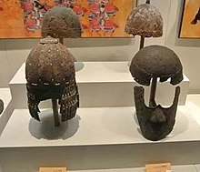 Liao or Jin dynasty (1115-1234) helmets and mask Liao Jin Liang Zhong Tou Kui  (51588016667).jpg