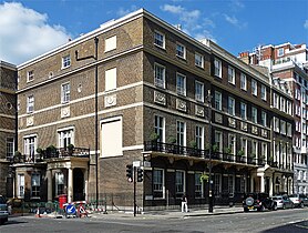 20-21 Portman Square, built by James and Samuel Wyatt. The white panels are Coade Stone. (See "Portman Square")
