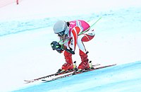 Derin Berkin beim Super-G-Wettbewerb