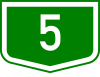 Main road 5 shield