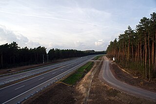 Dálnice A1 nedaleko Grudziądz.