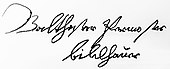 signature de Balthasar Permoser