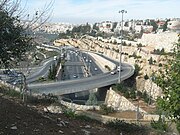 Northward toward Givat Shaul Interchange