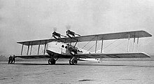 Bleriot 155 F-AICQ Clement Ader, which crashed following the first mid-air fire on an airliner. Bleriot155 F-AICQ.jpg