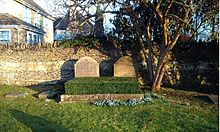 The grave of the 10th Duke of Marlborough and his first wife at St Martin's Church Bladon, Oxfordshire - St Martin's Church - churchyard, grave of 10th Duke of Marlborough 1.jpg