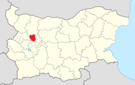 Kaart van Botevgrad