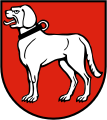 Bracke im Wappen von Brackenheim