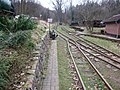 Bahnhofsgelände der Buchhorster Waldbahn