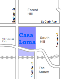 Lokasi of Casa Loma