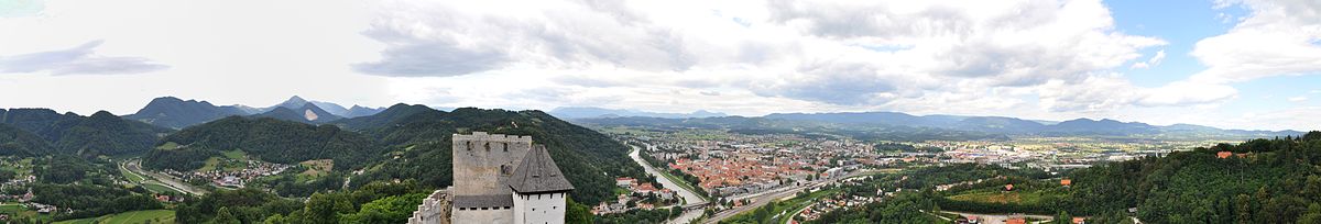 Panorama Celja, iz Gornjeg grada