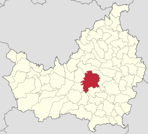 Localizarea municipiului Cluj-Napoca în județul Cluj