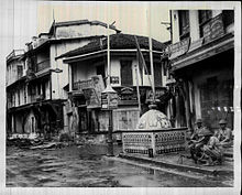 Arson and communal violence of 1946 between Muslims and Jains, in Ahmedabad, Gujarat. Communal trouble also erupts in Ahmedabad, between Muslims and Jains.jpg