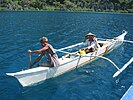 Paddled bangka from Coron Island, Philippines