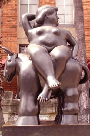 El rapte d'Europa (1994), de Fernando Botero. St. Petersburg, Florida