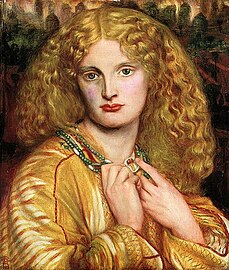 Helena de Troia. Dante Gabriel Rossetti, 1863