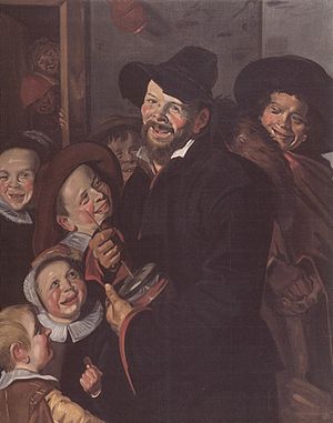 Der Rommelpotspieler mit 6 Kindern (Frans Hals)