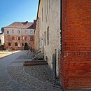 Domklausur mit Spiegelburg und Hauptgebäude der Ritterakademie sowie Friedgarten