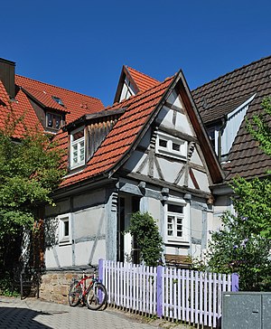Deutsch: Ein Fachwerkhaus in der Carl-Schminck...