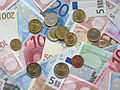 Image 36Coins and banknotes of the Euro, the single-currency introduced from 1999 (from History of the European Union)