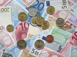 Euro currency (coins from first issues)