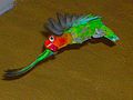 A Fischer's lovebird in flight