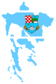 Flag map of Primorje-Gorski Kotar County