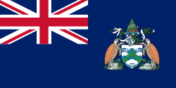 The flag of Ascension Island Flag of Ascension Island.svg