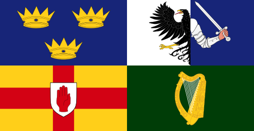 The flag of the Four Provinces of Ireland