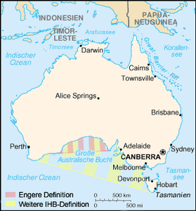 Karte von Große Australische Bucht