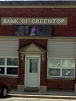 Bank of Greentop building, now repurposed as a social club.