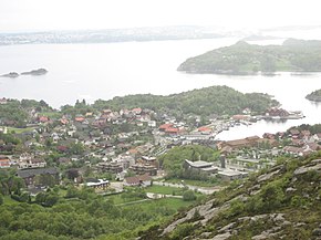 Blick Richtung Nordwesten auf Hommersåk