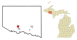 Location of Iron River, Michigan