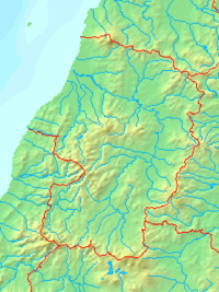 山形県の地形図