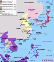 Territory of the Empire of Japan at its peak.