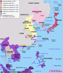 Maximum extent of the Japanese Empire Japanese Empire2.png