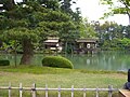 casas de chá Uchihashi-tei, Lagoa Kasumi, início de maio.