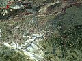 Citra Landsat4 di kawasan pembangunan Bendungan Atatürk, Harran (20 Agustus 1983).